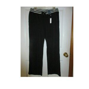 Maine New England Black/White Fashion Tracksuit Bottom Women's Size 12 Short NWT